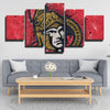 5 piece modern art canvas prints Sens red line bling decor picture-1211 (2)
