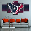 5 piece modern art canvas prints Texans red Irregular live room decor-1217 (3)