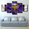 5 piece modern art canvas prints The Vikes purple silk wall picture-1219 (3)