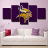 5 piece modern art canvas prints ViQueens purple paper wall picture-1220 (2)