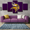 5 piece modern art canvas prints ViQueens purple paper wall picture-1220 (3)