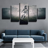 5 piece modern art canvas prints Zebre Pirlo Gray lawn wall decor-1274 (3)