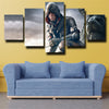 5 piece modern art framed print Assassin Syndicate Evie wall decor-1202 (2)