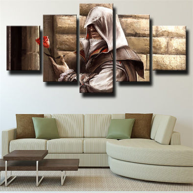 5 piece modern art framed print Assassin's Creed Desmond wall decor-1206 (3)