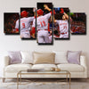5 piece modern art framed print Big Red Machine team wall decor-1206 (1)