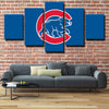 5 piece modern art framed print CCubs Little Bears blue LOGO wall decor-1201 (2)