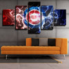 5 piece modern art framed print CCubs edm team standard home decor-1201 (3)