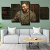 5 piece modern art framed print Call of duty WWII wall decor-1202 (2)