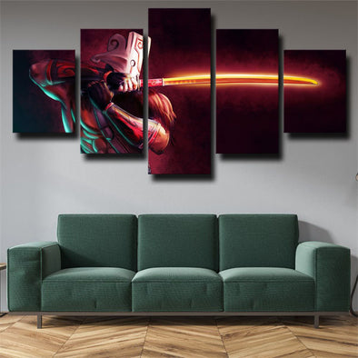 5 piece modern art framed print DOTA 2 Juggernaut wall decor-1236 (1)