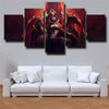 5 piece modern art framed print DOTA 2 Lina wall decor-1355 (3)