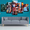 5 piece modern art framed print DOTA 2 Ogre Magi live room decor-1400 (2)