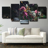 5 piece modern art framed print DOTA 2 Phantom Lancer wall decor-1408 (3)