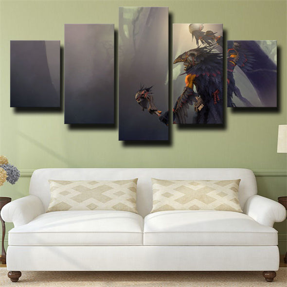 5 piece modern art framed print DOTA 2 Shadow Shaman wall decor-1435 (3)