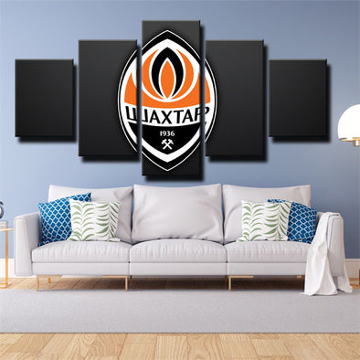 5 piece modern art framed print FC Shakhtar Donetsk Team LOGO wall decor1206 (1)