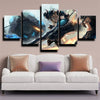 5 piece modern art framed print LOL Tryndamere live room decor-1200 (3)