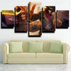 5 piece modern art framed print LOL Twisted Fate live room decor-1200 (2
