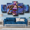 5 piece modern art framed print League Legends Caitlyn home decor-1200 (2)
