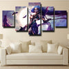5 piece modern art framed print League Legends Diana decor picture-1200 (2)