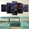 5 piece modern art framed print League Legends Diana wall picture-1200 (2)