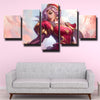 5 piece modern art framed print League Of Legends Fiora wall picture-1200 (3)