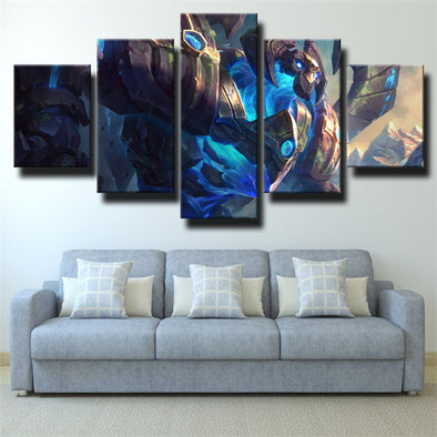 5 piece modern art framed print League Of Legends Galio wall picture-1200 (1)
