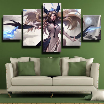 5 piece modern art framed print League Of Legends Irelia wall picture-1200 (1)