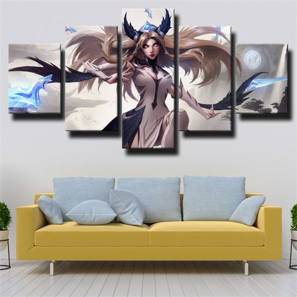 5 piece modern art framed print League Of Legends Irelia wall picture-1200 (3)