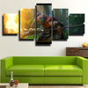 5 piece modern art framed print League Of Legends Jax wall decor-1200 (3)
