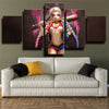 5 piece modern art framed print League Of Legends Jinx home decor-1200 (2)