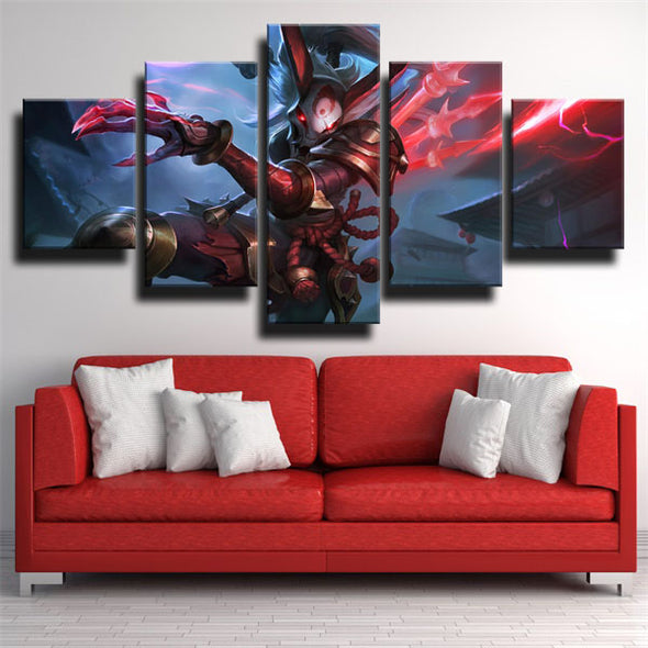 5 piece modern art framed print League Of Legends Kai'sa wall decor-1200 (3)