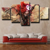 5 piece modern art framed print League Of Legends Katarina home decor-1200 (2)