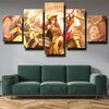 5 piece modern art framed print League Of Legends Leona wall picture-1200 (2)