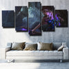 5 piece modern art framed print League Of Legends Lux wall decor-1200 (2)