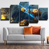 5 piece modern art framed print   League of Legends Ezreal home decor-1200 (3)
