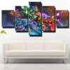 5 piece modern art framed print League of Legends Riven decor picture-1200 (3)