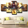 5 piece modern art framed print League of Legends Sona home decor-1200 (2)