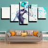 5 piece modern art framed print League of Legends Sona wall decor-1200 (2)