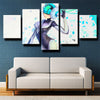 5 piece modern art framed print League of Legends Sona wall decor-1200 (3)