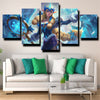 5 piece modern art framed print League of Legends Soraka wall decor-1200 (3)