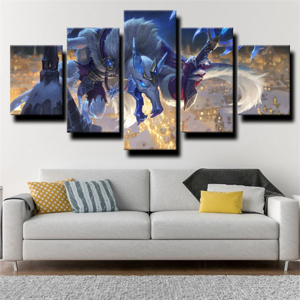 5 piece modern art framed print League of Legends Twitch wall decor-1200(2)
