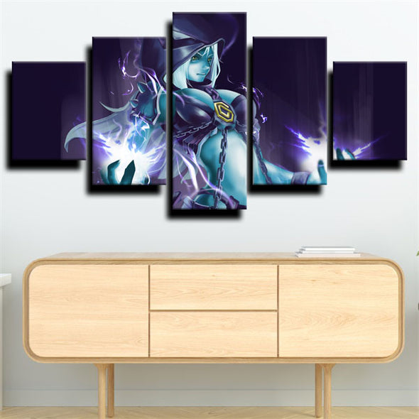 5 piece modern art framed print League of Legends Xerath wall decor-1200 (3)