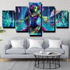 5 piece modern art framed print League of Legends Zyra decor picture-1200 (1)