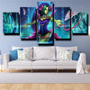 5 piece modern art framed print League of Legends Zyra decor picture-1200 (2)