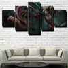 5 piece modern art framed print League of Legends Zyra wall decor-1200 (2)