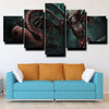 5 piece modern art framed print League of Legends Zyra wall decor-1200 (3)