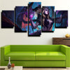 5 piece modern art framed print League of Legends Zyra wall picture-1200 (3)