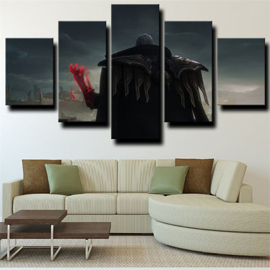 5 piece modern art framed print League of Legends home decor-1228 (1)
