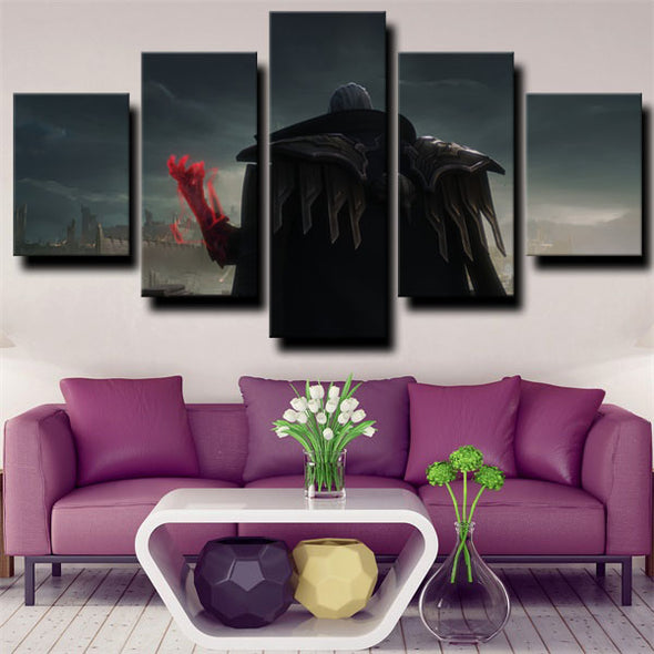 5 piece modern art framed print League of Legends home decor-1228 (3)
