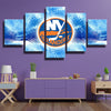 5 piece modern art framed print NY Islanders Ice hockey wall decor-1201 (3)