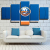 5 piece modern art framed print NY Islanders new LOGO  home decor-1201 (2)
